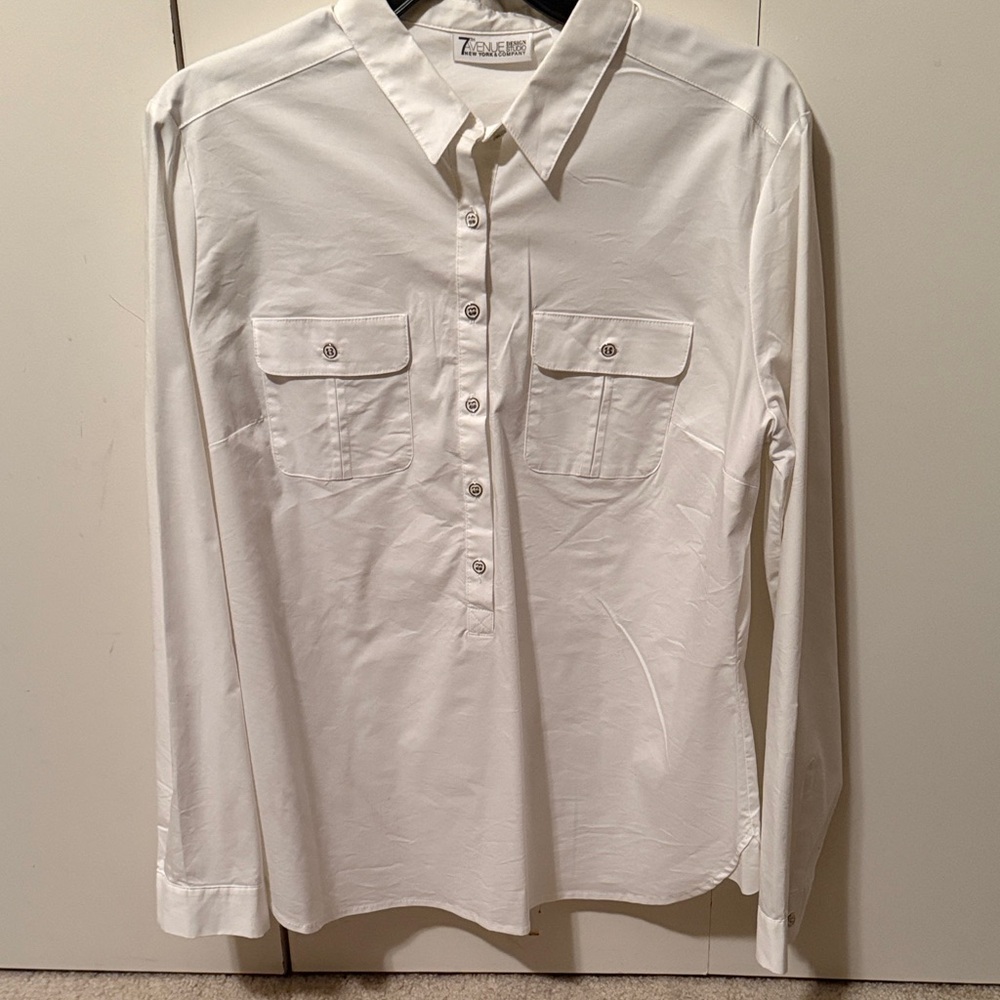 Elegant White Button Down Shirt for Women